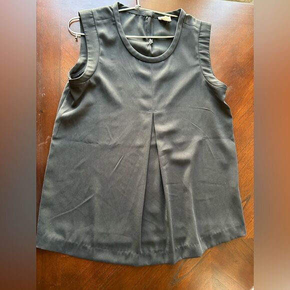 J CREW sleeveless blouse size 2 women black - Picture 1 of 5